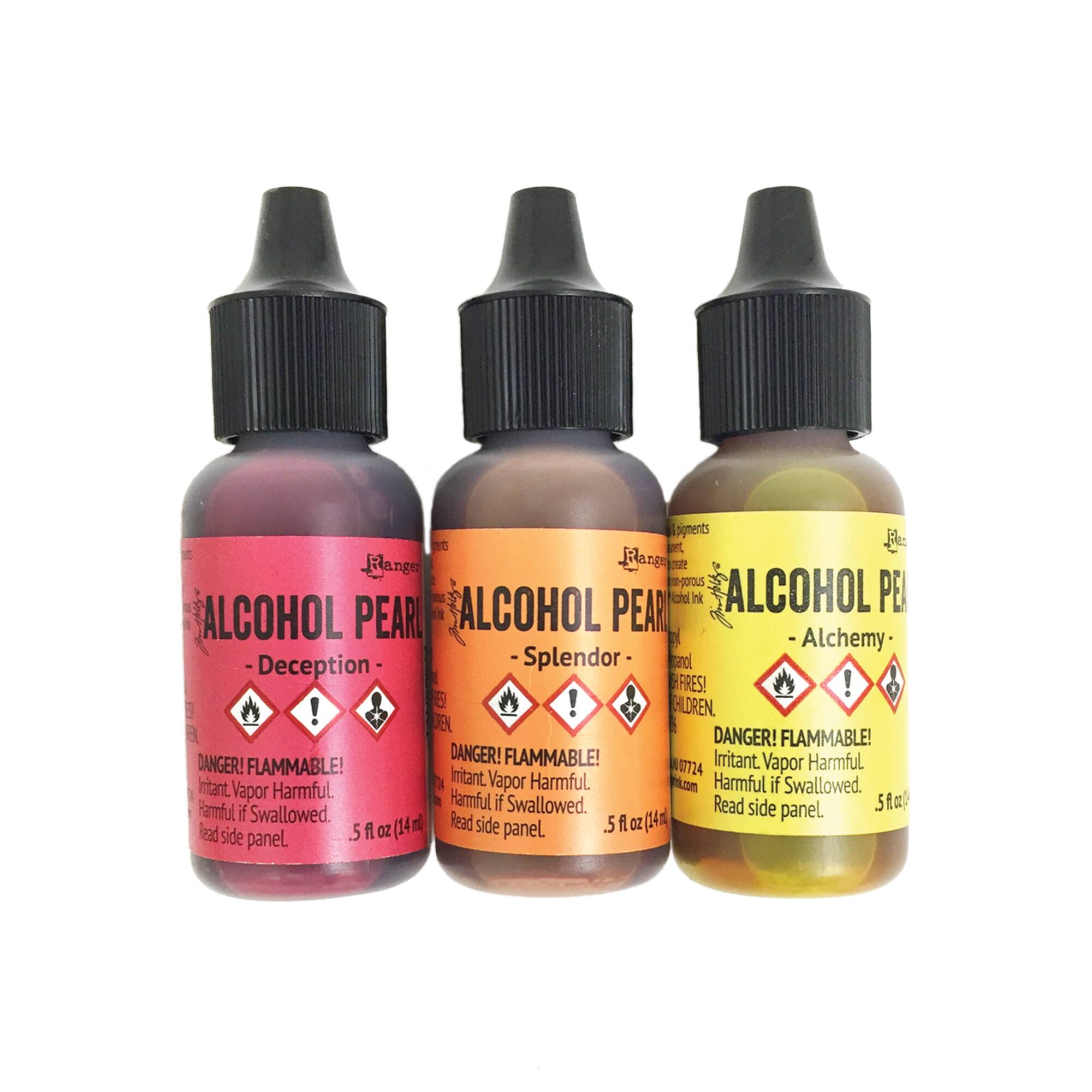 6 Packs: 3 ct. (18 total) Ranger Tim Holtz® Alcohol Ink Pearl Kit 1